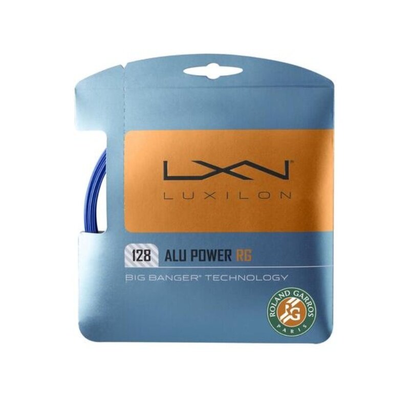 Luxilon Tennis String Alu Power Roland Garros 1.28 (Durability + Power) blue 12m set