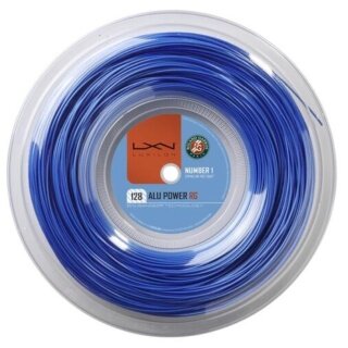 Luxilon Tennis String Alu Power Roland Garros 1.28 (Durability + Power) blue 200m reel