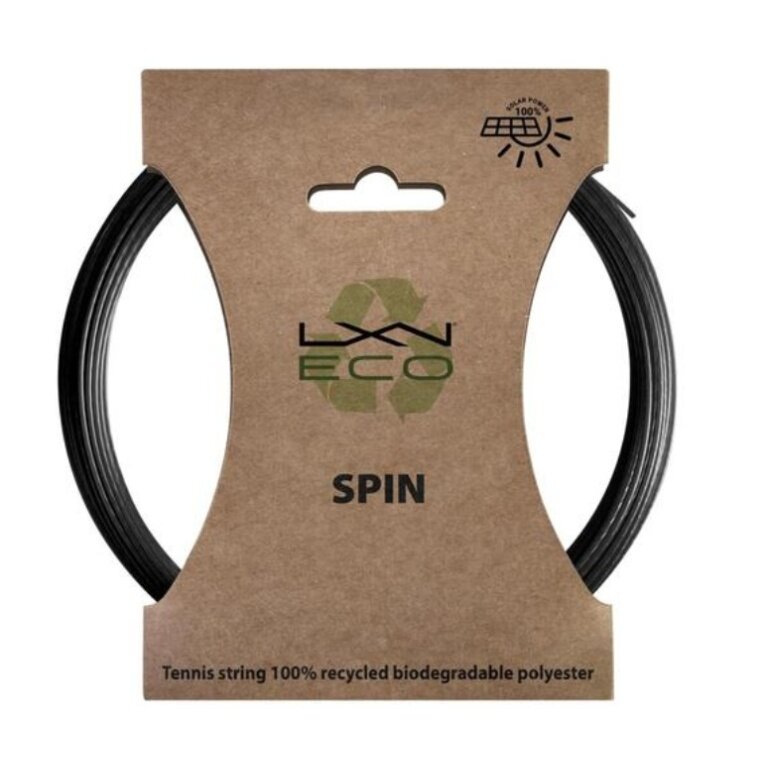 Luxilon Tennis String Eco Spin 1.25 (Durability + Spin) black 12m set