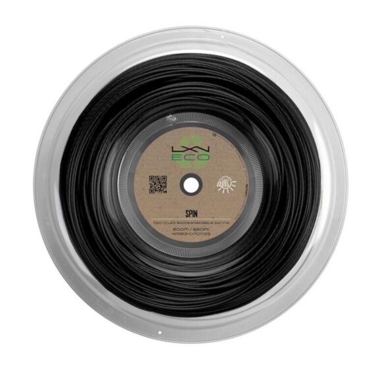 Luxilon Tennis String Eco Spin 1.25 (Durability + Spin) black 200m reel