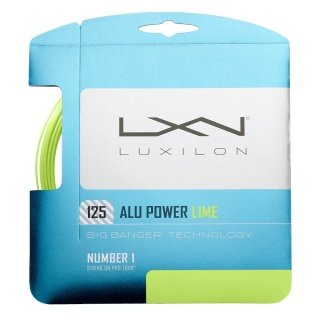 Luxilon Tennis String Alu Power LE 1.25 (Durability + Power) lime green 12m set