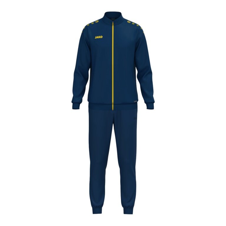JAKO Tracksuit (Polyester Suit) One - 100% recycled Polyester - navy blue/yellow Men's