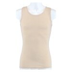 Medima Underwear Sleeveless Vest (40% Angora and Wool) Brown Men's (Size M-L)