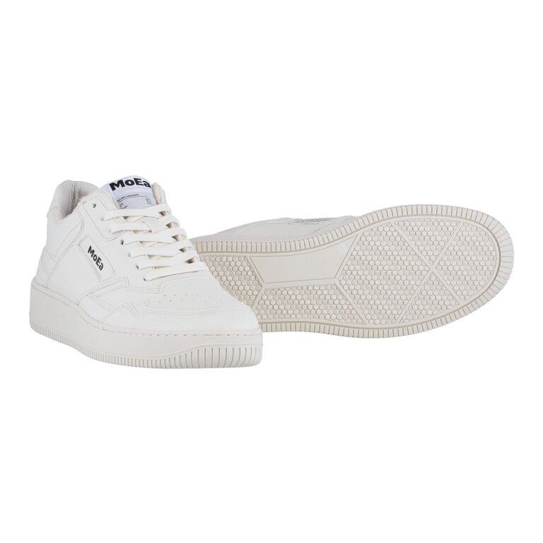 MoEa Sneaker Gen1 - Full White Grained - white/white