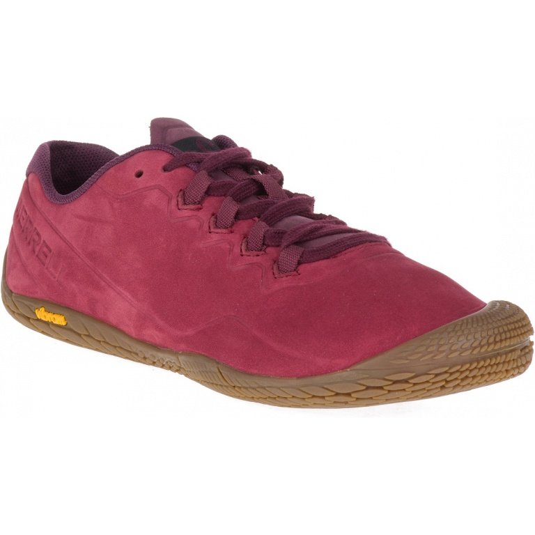 Merrell Minimal Running Shoes Vapor Glove 3 Luna Leather magenta Women