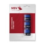 MSV Overgrip Cyber Wet 0.6mm (Sweat absorption/Durability) blue 3-pack