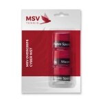 MSV Overgrip Cyber Wet 0.6mm (Sweat absorption/Durability) red 3 pack
