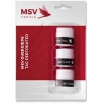 MSV Overgrip Tac Perforated 0.6mm (Sweat absorption/durability) white 3-pack