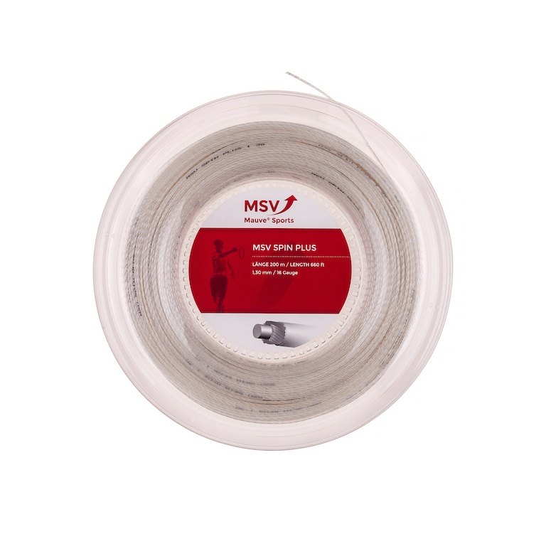 MSV Tennis String Spin Plus 1.30 (Allround+Spin) natural 200m roll