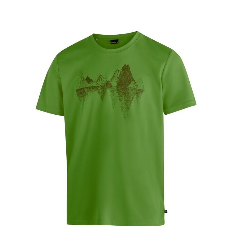 Maier Sports Hiking / Leisure T-shirt Tilia Pique (Polyester, quick-drying) green men's
