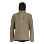 Maloja Fleece Jacket AvisioM (with hood, wool) brown men's