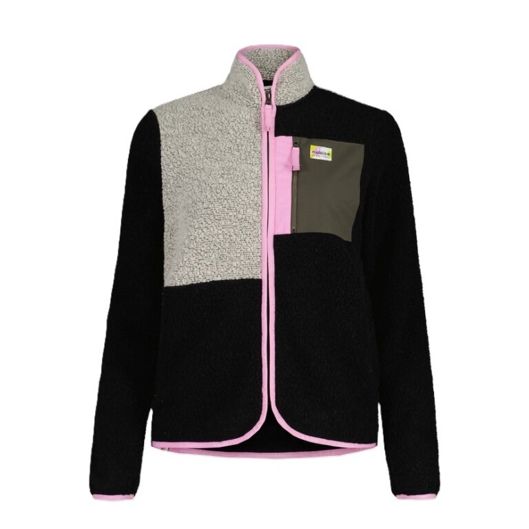 Maloja Fleece Jacket VallettaM Mountain Fleece (Wool Jacket, Warm) Black/Grey Ladies