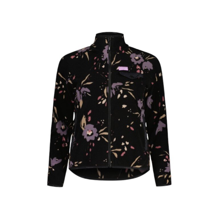 Maloja Fleece Pullover BocanaM Full-Zip black/flower ladies