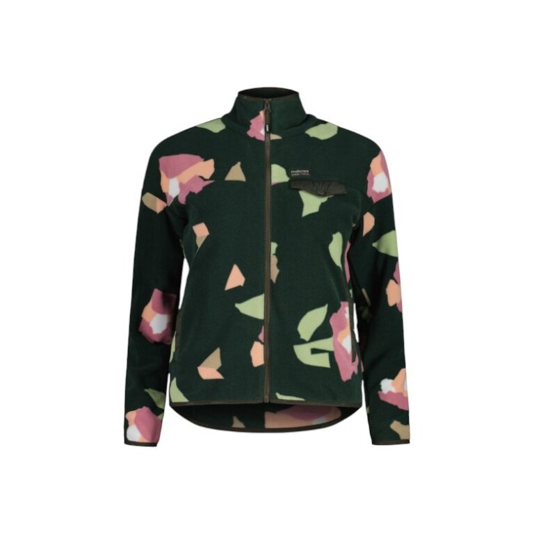 Maloja Fleece Pullover BocanaM Full-Zip green/flower ladies