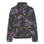Maloja Fleece Pullover MeltinaM (Half Zip, breathable) black/flower ladies