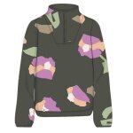 Maloja Fleece Pullover MeltinaM (Half Zip, breathable) dark green/flower ladies