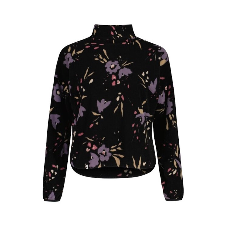 Maloja Fleece Pullover RomaliaM (Oversize Fit) black/flower Ladies