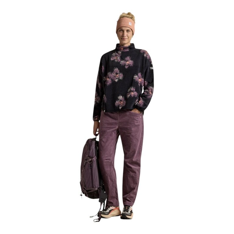 Maloja RomaliaM Printed Fleece Pullover (Oversize Fit) black ladies