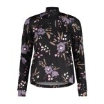 Maloja Halfzip Long Sleeve Shirt SawangM Adventure Midlayer Shirt (warm, 4-way stretch) black/flower ladies
