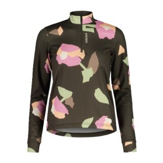 Maloja Halfzip Long Sleeve Shirt SawangM Adventure Midlayer Shirt (warm, 4-way stretch) brown/multi-coloured ladies