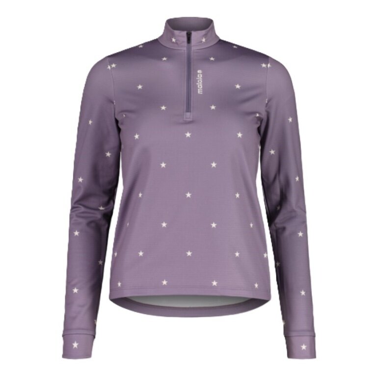Maloja Halfzip Long Sleeve Shirt SawangM Adventure Midlayer Shirt (warm, 4-way stretch) violet ladies