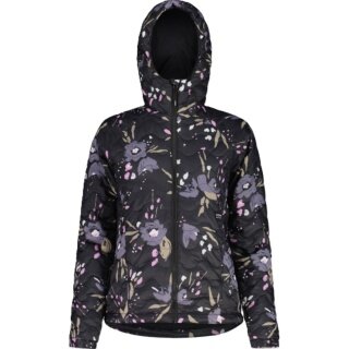 Maloja Isolation Jacket ChrysanthenumM (Primaloft® Bio Insulation, warm, windproof) black/flower ladies