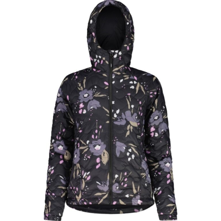 Maloja Isolation Jacket ChrysanthenumM (Primaloft® Bio Insulation, warm, windproof) black/flower ladies