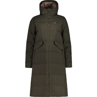 Maloja Winter Down Coat AnkogelM Urban ReDown Coat (2-layer, very warm, windproof) 2025 brown ladies