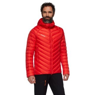 Mammut Winter Down Jacket Broad Peak Insulated Hooded (warm thanks to down filling) 2025 red men's
