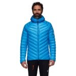 Mammut Winter Down Jacket Broad Peak Insulated Hooded (warm thanks to down filling) 2025 blue men's