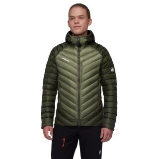 Mammut Winter Down Jacket Broad Peak Insulated Hooded (warm thanks to down filling) 2025 green men's