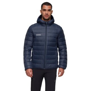 Mammut Crag Insulated Hooded Winter Jacket (warm, lightweight) navy blue men's