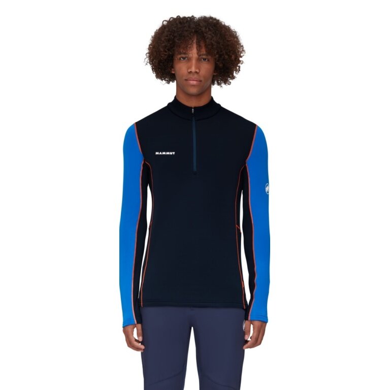 Mammut Fleece Pullover Aenergy Half Zip Pull (Midlayer, Polartec Power Grid Fleece) navy blue/lazurite blue Men