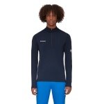 Mammut Fleece Pullover Aenergy Half Zip Pull (Midlayer, Polartec Power Grid Fleece) navy blue Men