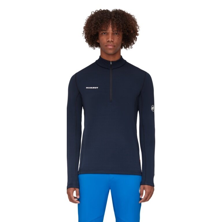Mammut Fleece Pullover Aenergy Half Zip Pull (Midlayer, Polartec Power Grid Fleece) navy blue Men