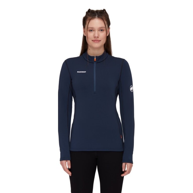Mammut Fleece Pullover Aenergy Half Zip (Midlayer, Polartec Power Grid Fleece) navy blue/black Women