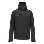 Mammut Hardshell Hiking Jacket Crater Light HS Hooded (waterproof, breathable) black men's