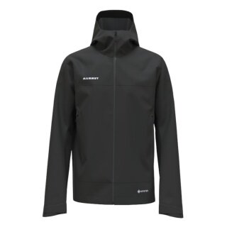 Mammut Hardshell Hiking Jacket Crater Light HS Hooded (waterproof, breathable) black men's