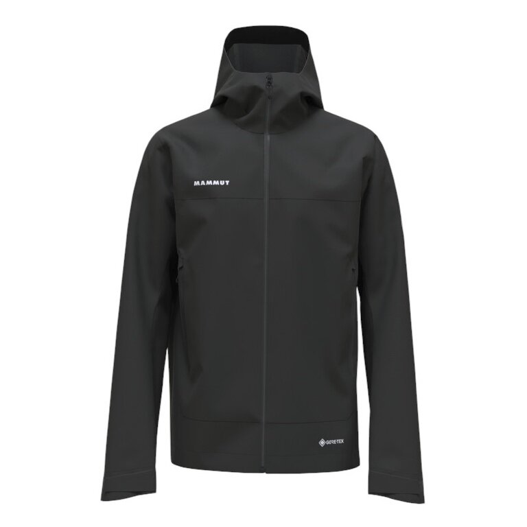 Mammut Hardshell Hiking Jacket Crater Light HS Hooded (waterproof, breathable) black men's