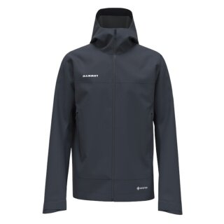 Mammut Hardshell Hiking Jacket Crater Light HS Hooded (waterproof, breathable) navy blue men's