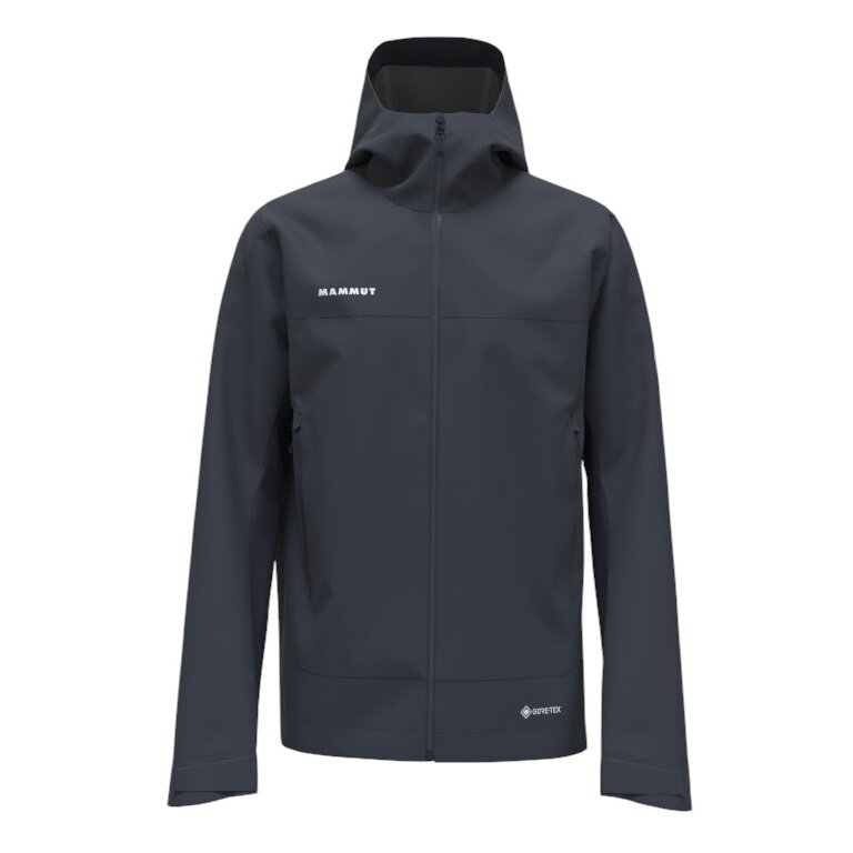 Mammut Hardshell Hiking Jacket Crater Light HS Hooded (waterproof, breathable) navy blue men's