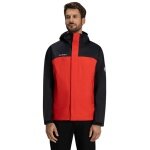Mammut Hardshell Hiking Jacket Microlayer 2.0 HS Hooded (2.5-layer, breathable) black/red men's