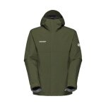 Mammut Hardshell Hiking Jacket Treeline Light HS Hooded (lightweight, waterproof) dark green men's