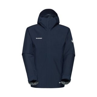 Mammut Hardshell Hiking Jacket Treeline Light HS Hooded (lightweight, waterproof) navy blue men's