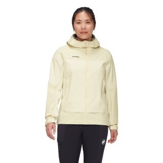 Mammut Hardshell Hiking Jacket Ducan Guide HS Hooded (lightweight, waterproof, 3-layer laminate) beige/light yellow ladies