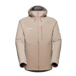 Mammoth All-Season Softshell Jacket Ultimate Comfort SO Hooded (windproof) beige-brown Men