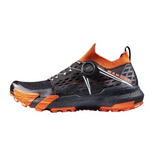Mammut Trail Running Shoes Aenergy TR Boa® Mid GTX (Multifunctional, BOA® Fit System, waterproof) black/orange men's
