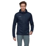 Mammut Ultimate VIII SO Hooded All-Season Softshell Jacket (3-Layer, Windproof) Navy Blue Men's