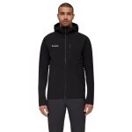 Mammut Softshell Hiking Jacket Ultimate Comfort SO Hooded (4-Way Stretch, Windproof) Black Men's