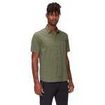 Mammut Lenni Short Sleeve Hiking Shirt 2025 (with Chest Pocket) green Men's